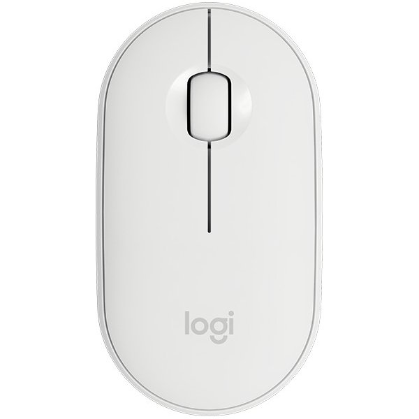 Mouse Logitech Pebble Inalámbrico M350 1000dpi 3 Botones 1 Bateria AA Off-White