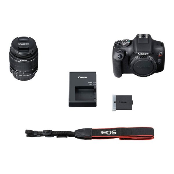Camara Canon EOS Rebel T7 Premium Kit Lentes 18-55MM + LENS 75-300MM + SD 16GB
