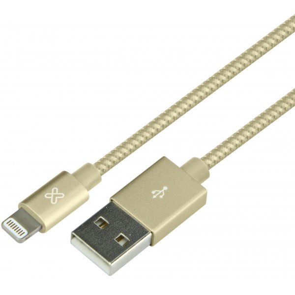 Cable KlipX Cable Lightning MFI a USB 3.0 de 50cm Gold
