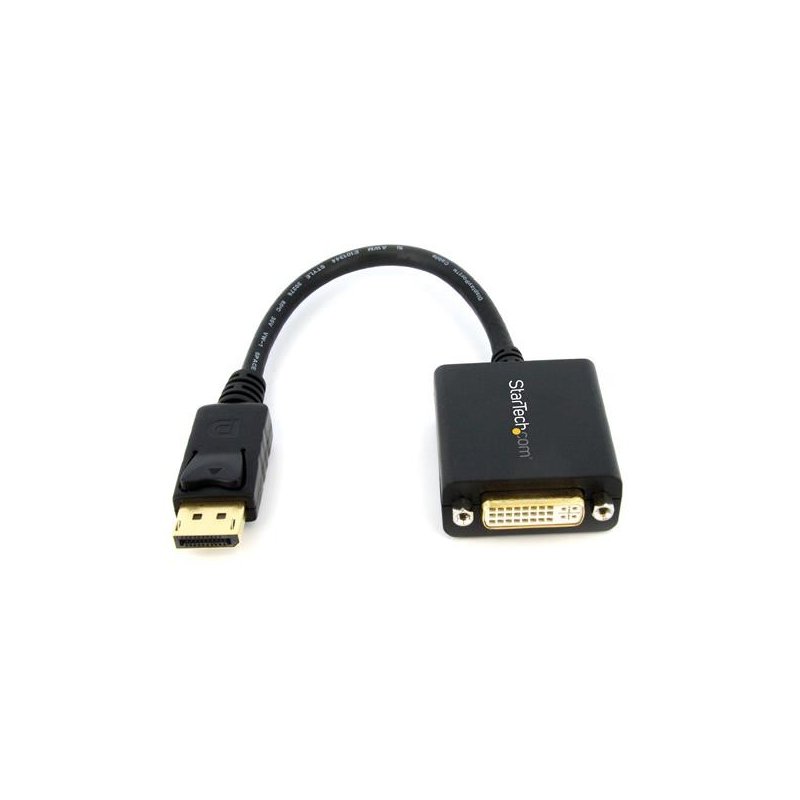 Adaptador de Video DisplayPort a DVI Convertidor Externo DP Hasta 1920x1200 Pasivo
