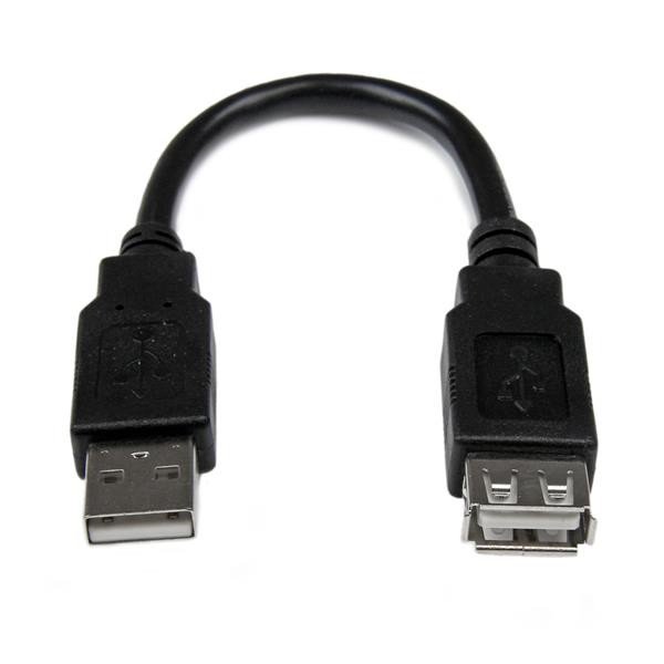 Cable Extensor Startech USB 2.0 Macho a Hembra de 15cm