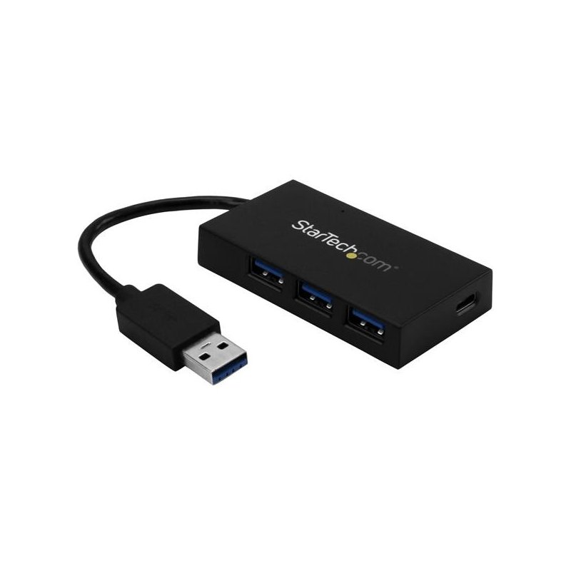 Adaptador Startech Hub USB 3.0 de 4 Puertos 3 Puertos USB-A y 1 Puerto USB-C