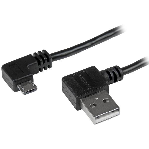 Cable Startech de 1mts Micro USB con Conector Acodado a la Derecha
