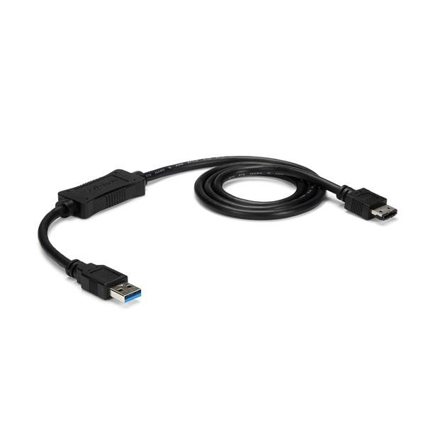 Cable Startech de 91cm Adaptador USB 3.0 a eSATA para Disco Duro o SSD - SATA de 6 Gbps