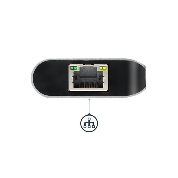 Docking Station para Ordenadores Portátiles USB-C Replicador de Puertos USB Tipo C HDMI Red Ethernet Lector SD