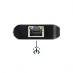 Docking Station para Ordenadores Portátiles USB-C Replicador de Puertos USB Tipo C HDMI Red Ethernet Lector SD