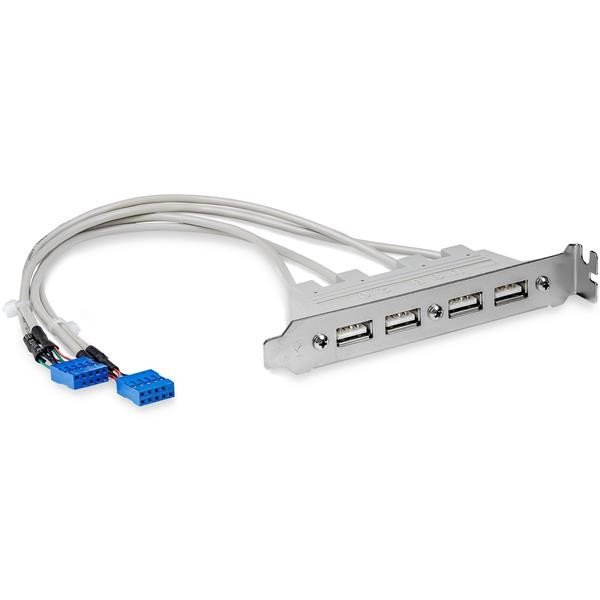 Cabezal Bracket de 4 puertos USB 2.0 con Conexión a Placa Base 2x IDC10
