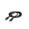 Cable Startech 1,8mts Certificado DisplayPort con Pestillo Latches Seguro con Bloqueo para Monitor 2x Macho DP Negro