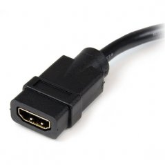 Adaptador Startech de 20cm DVI-D Macho - HDMI Hembra Negro