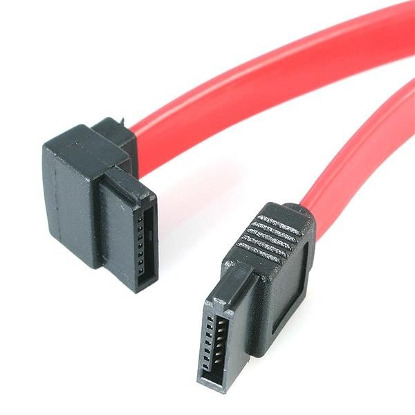 Cable Startech de 45cm de Datos SATA en Ángulo Recto a la Izquierda Acodado 7 Pines - 2x Serial ATA Macho