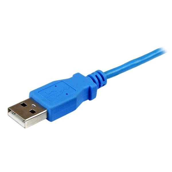 Cable Startech Micro USB Azul de 1mts