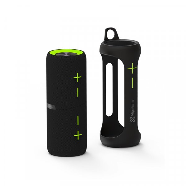 Parlante Portátil KlipX Vibe360 Bluetooth IPX7 Waterproof Negro/Verde