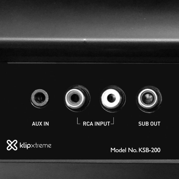 Parlante KlipX KSB-200 Baton Barra de sonido envolvente de 2.0 canales Inalámbrica Bluetooth