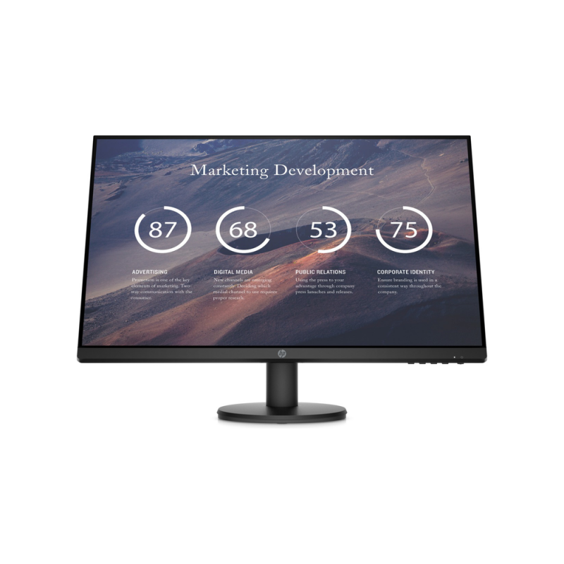 Monitor HP P27v G4, 27'' LCD Panel TN FHD 1920x1080 HDMI VGA 5ms Color negro