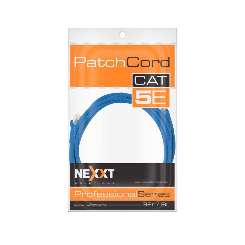 Cable Nexxt Patch Cord Cat5e 1m CM - AZUL