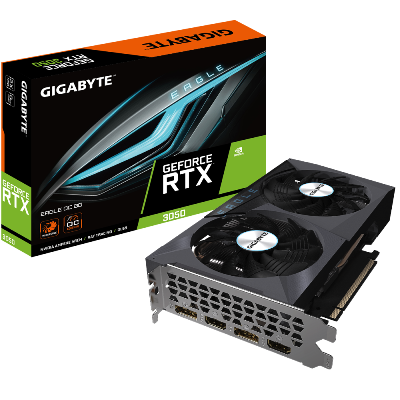 Tarjeta de Video Gigabyte GeForce RTX™ 3050 EAGLE 8G
