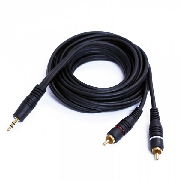 Cable de Audio plug 3,5 MM a 2 RCA 3M