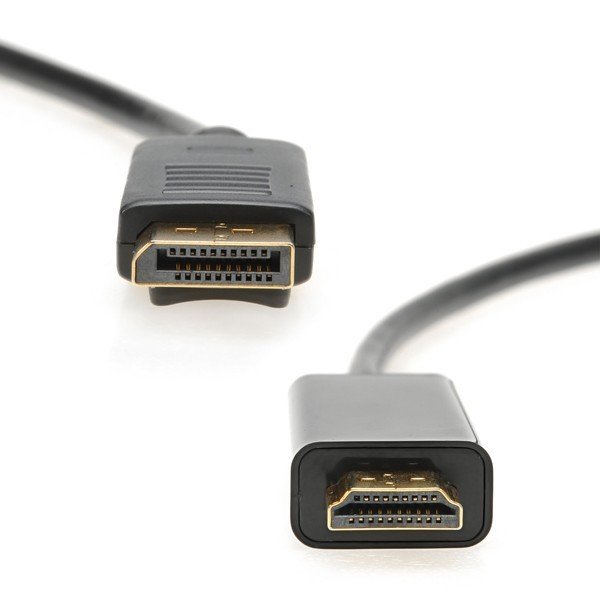 Cable Displayport Macho a HDMI Macho 1M Negro