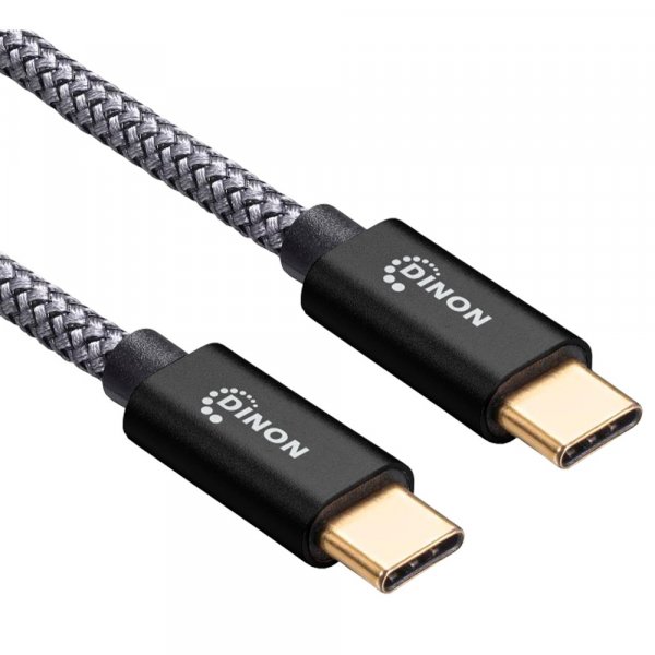 Cable USB-C a USB-C 3.1 10Gbps 1.8mts Conector Metálico Negro