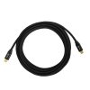 Cable USB-C a USB-C 3.1 10Gbps 1.8mts Conector Metálico Negro